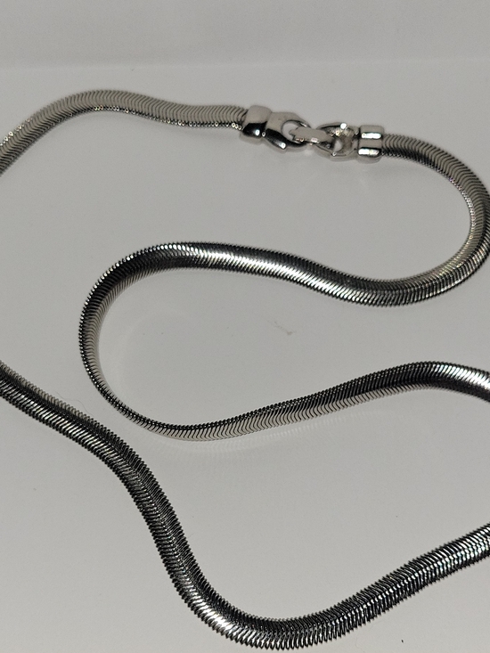 Monet Jewelry - Vintage Monet Silver Snake Chain Necklace